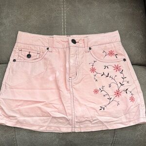 LIMITED TOO LIGHT PINK CORDUROY SKIRT SZ 14